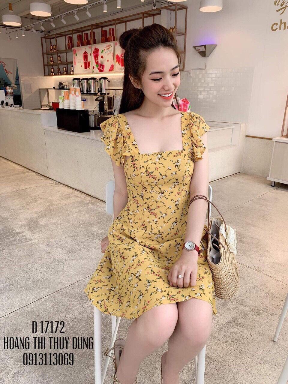Đầm xòe voan hoa nhí Misa Fashion TT0619