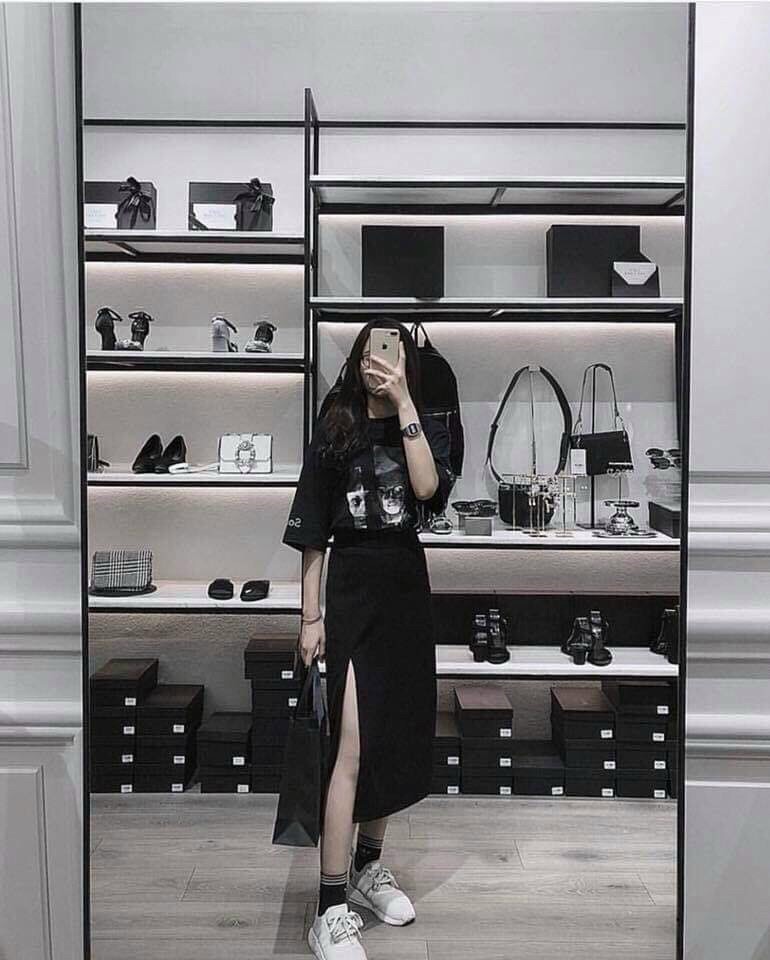 [HCM]Chân Váy Xẻ Tà Siêu Xinh - UT36