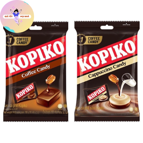 Kẹo Cà Phê Kopiko vị cà phê/ cà phê sữa 135gram