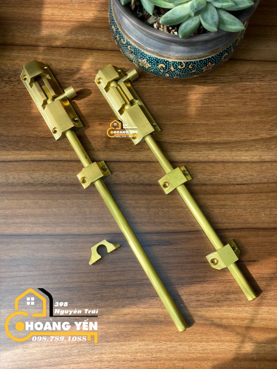Chốt cửa bằng đồng dài 30cm, chốt cửa gỗ, chốt cổng bằng đồng, chốt cửa 3 tấc