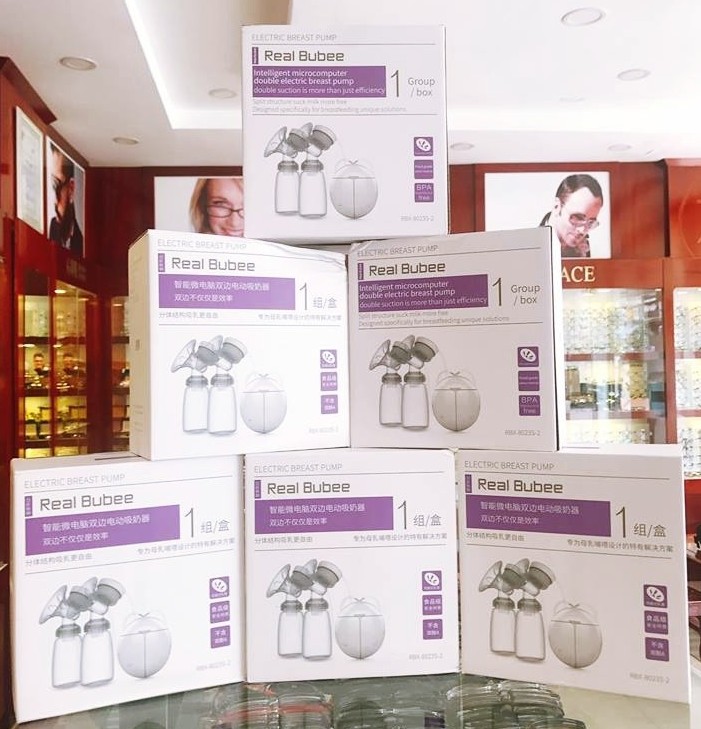 Máy hút sữa Mẹ điện đôi Real Bubee U1520