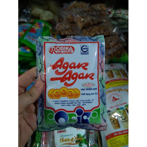 Bột rau câu giòn Agar - Hải Long 25g