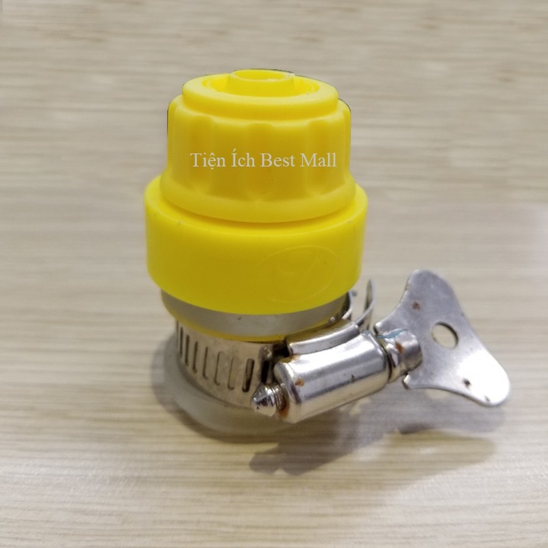 Nối nhanh ống mềm 14mm với vòi nước để tưới cây, rửa xe - Cút nối nhanh ống nước mềm 14-16mm với vòi nước – khớp nối đa năng nối vòi nước trực tiếp C0004-21