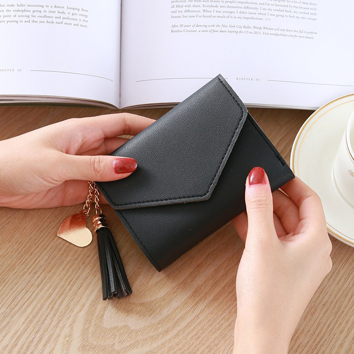 [Hoàn tiền 6%]Ví Mini Tua Rua Tiện Dụng PTVI101