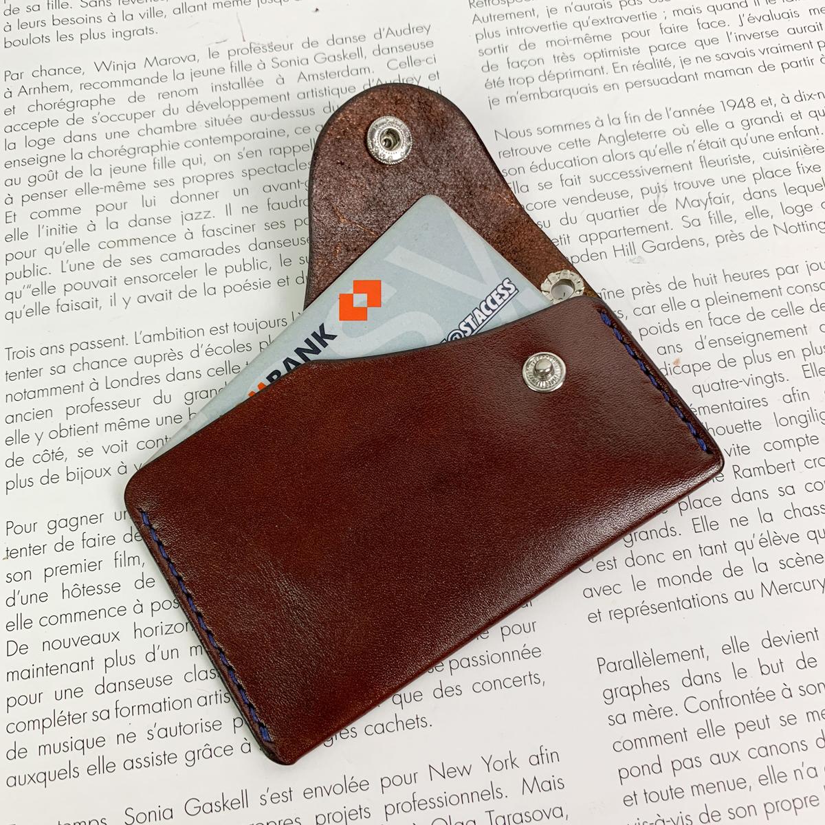 BAO ĐỰNG THẺ MINI - DA BÒ NHẬP KHẨU - ĐỒ DA THẬT THỦ CÔNG DTLEATHER DB276