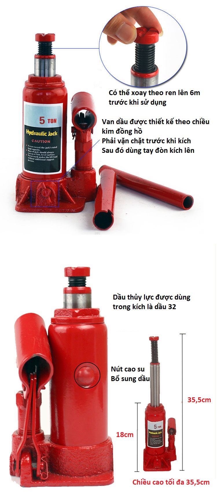 Hydraulic Jack professional car jack Security 5 ton