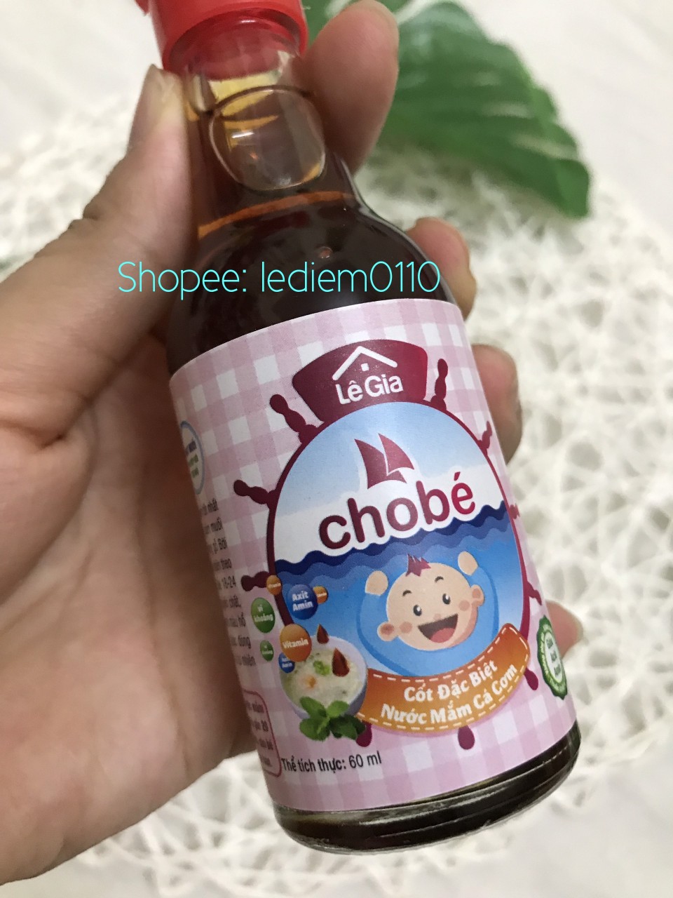 Nước mắm cho bé ăn dặm Lê Gia cho bé