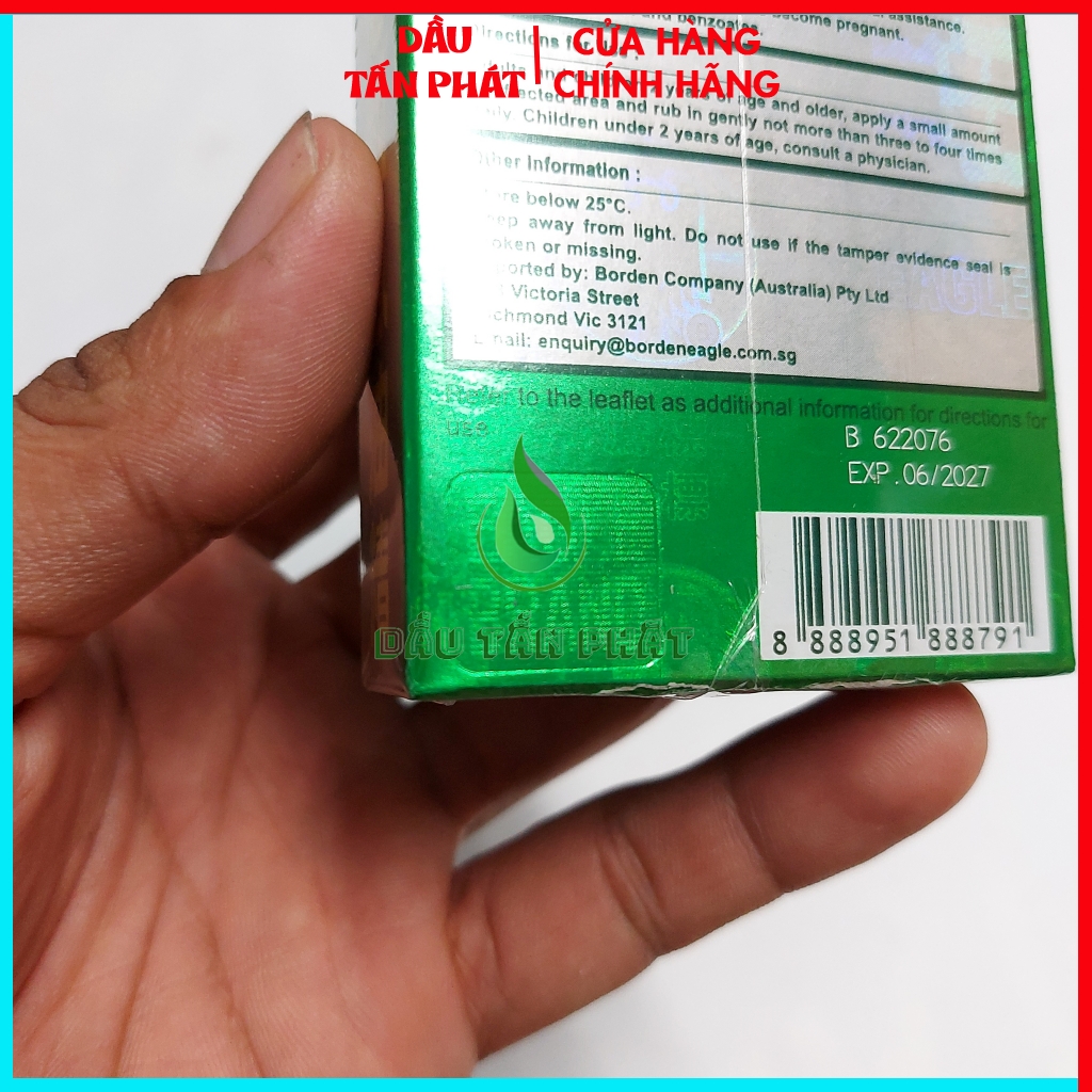 Dầu Gió Xanh Con Ó 24ml [Nội Địa Úc] Australia Made Singapore