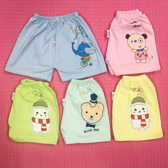 Quần Cộc Sơ Sinh Cho Bé 3-11Kg ( quần cộc 2 vạt )