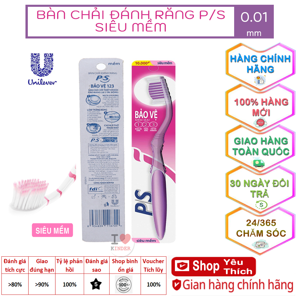 [HCM]Bàn chải P/S Bảo vệ 123 Mềm mại