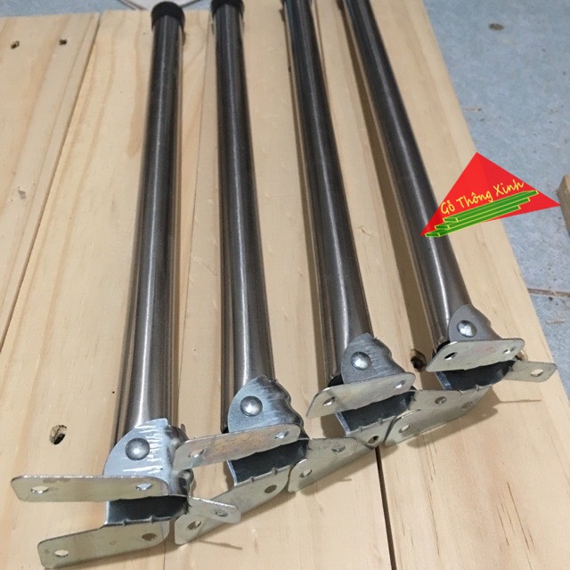 Bộ 4 chân bàn gấp bằng sắt ống cao 40cm, dễ dàng lắp ráp