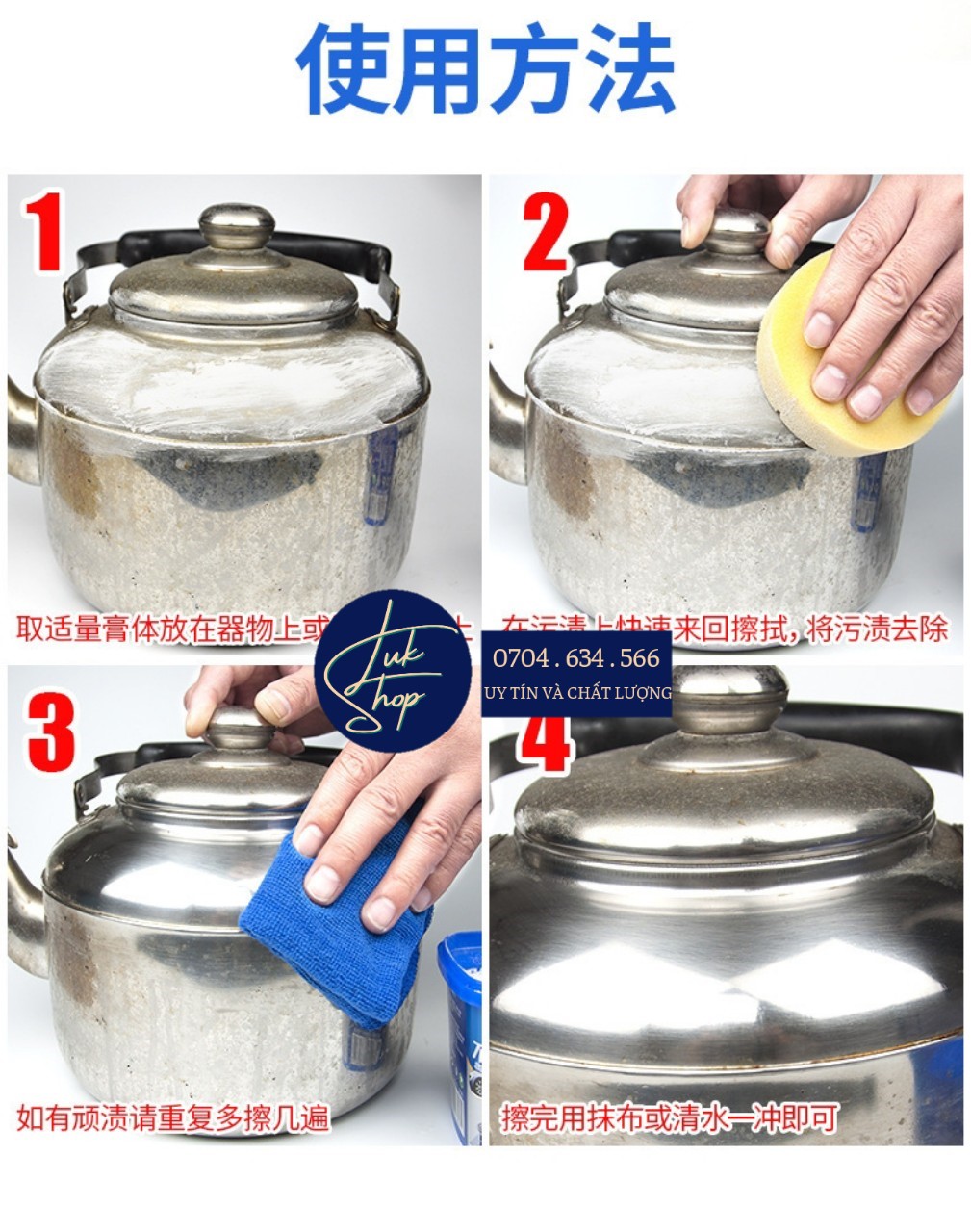 Bột Tẩy Rửa Xoong Nồi Siêu Sạch