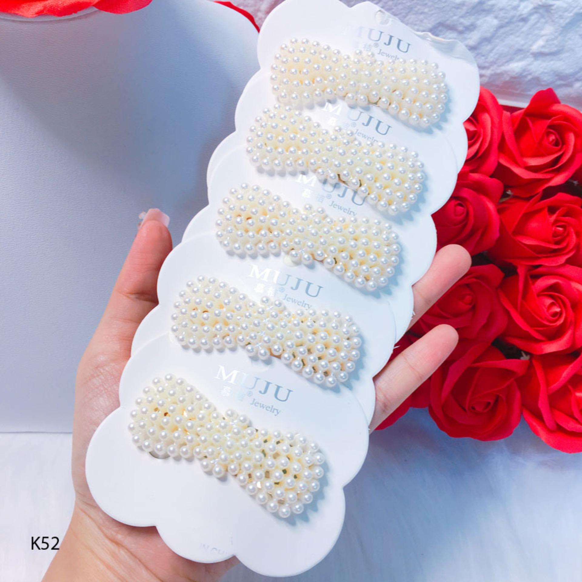 Kẹp tóc đính hạt siêu hot Hàn Quốc K52 - Long Tien