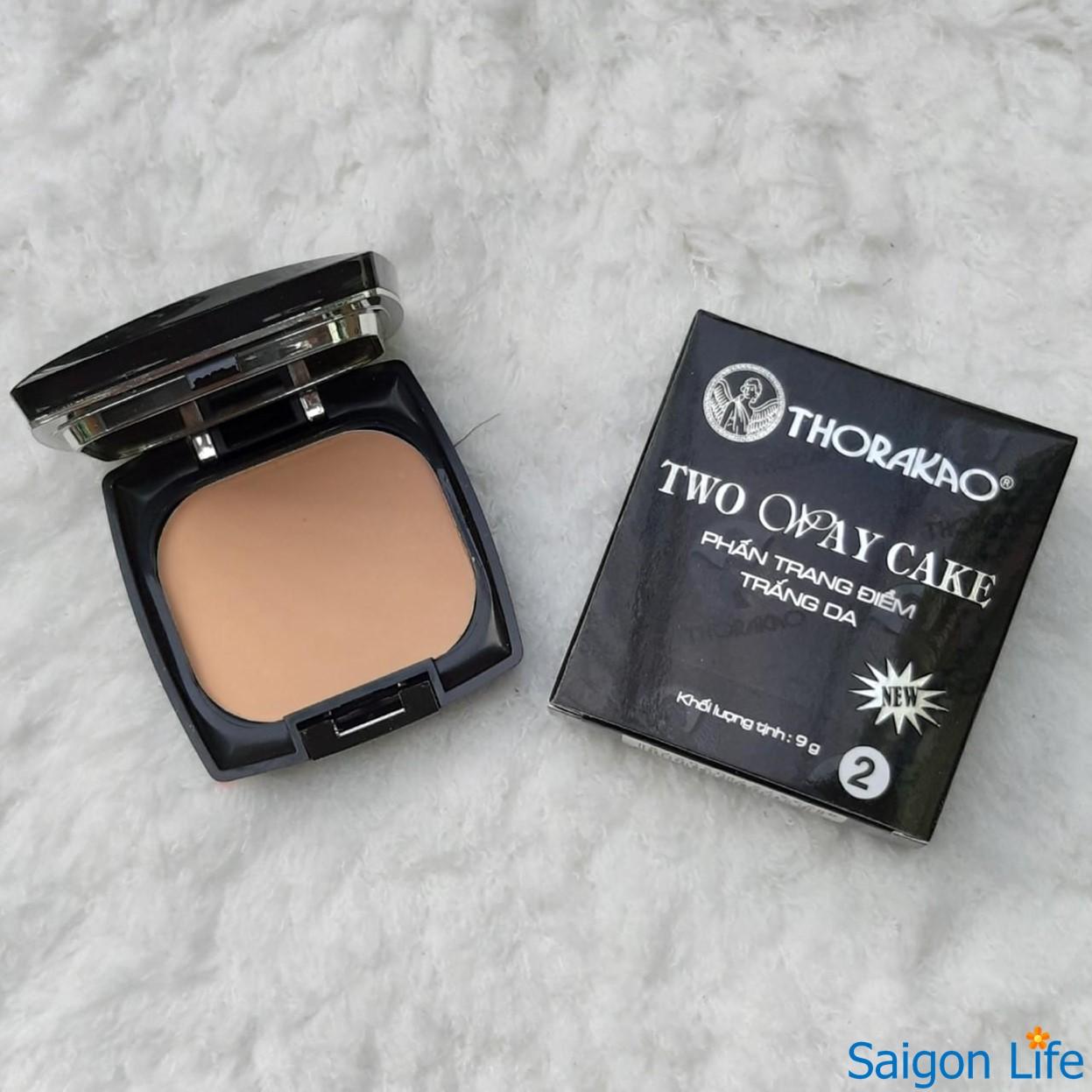 Phấn trang điểm thorakao trắng da two way cake 9g - số 2