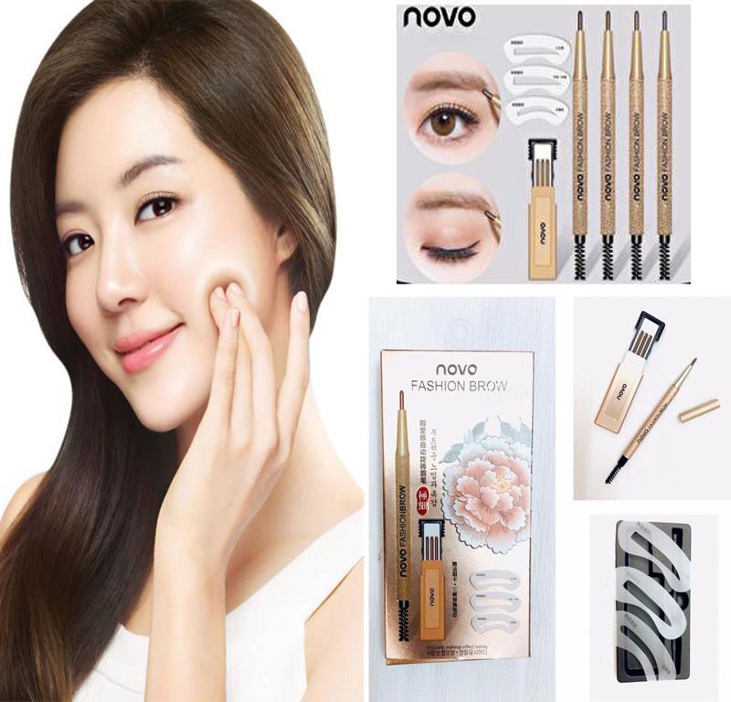 Hộp chì kẻ chân mày (Gồm bút chì, 3 khuôn kẻ, 3 ruột bút chì)