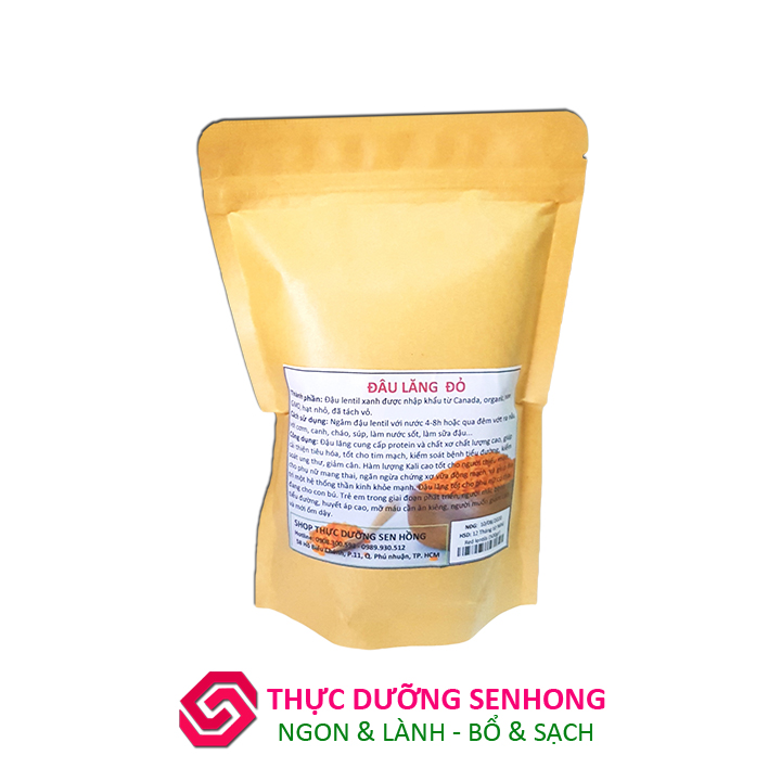 Đậu lăng đỏ Canada (500gr)  Premium red lentil - Organic Non-GMO