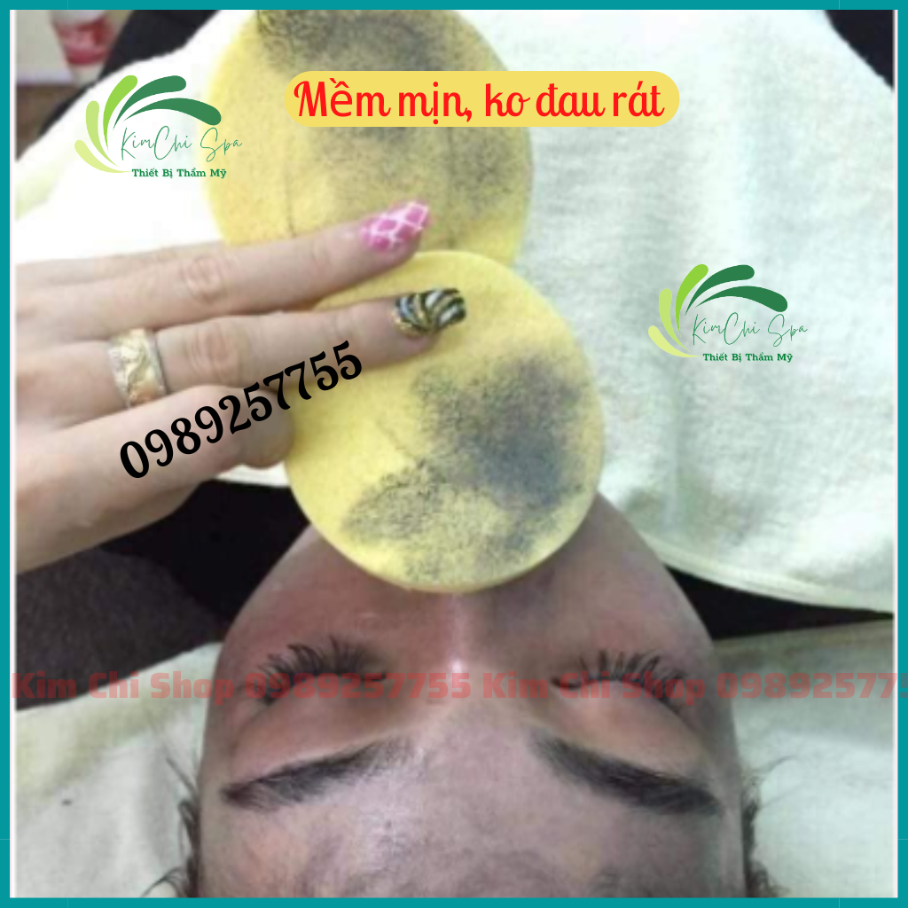 Gói 12 miếng mút rửa mặt - Bọt biển