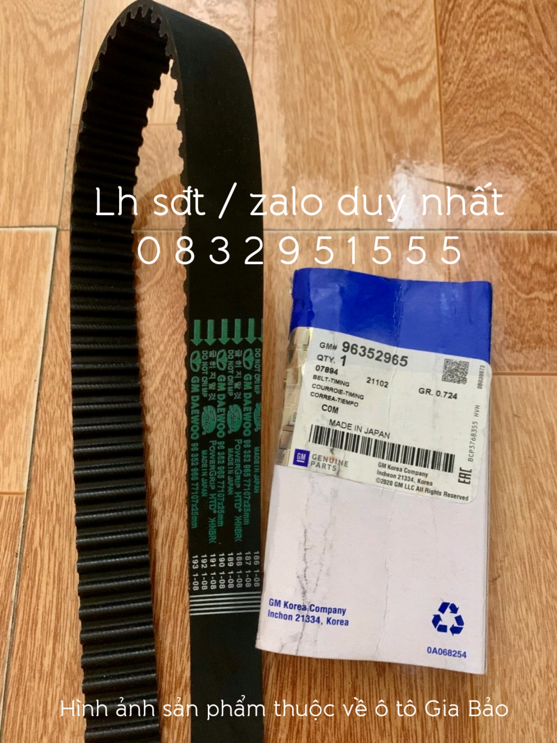 Matiz, Spark M200, Matiz 3 Timing Belt (Genuine, 107 Teeth Version)