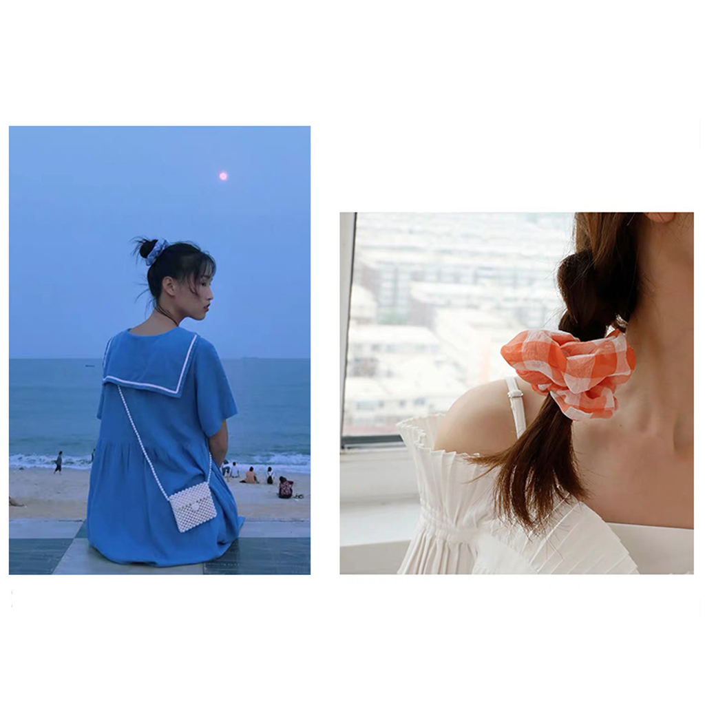 Dây cột tóc vải Scrunchies Caro CT39