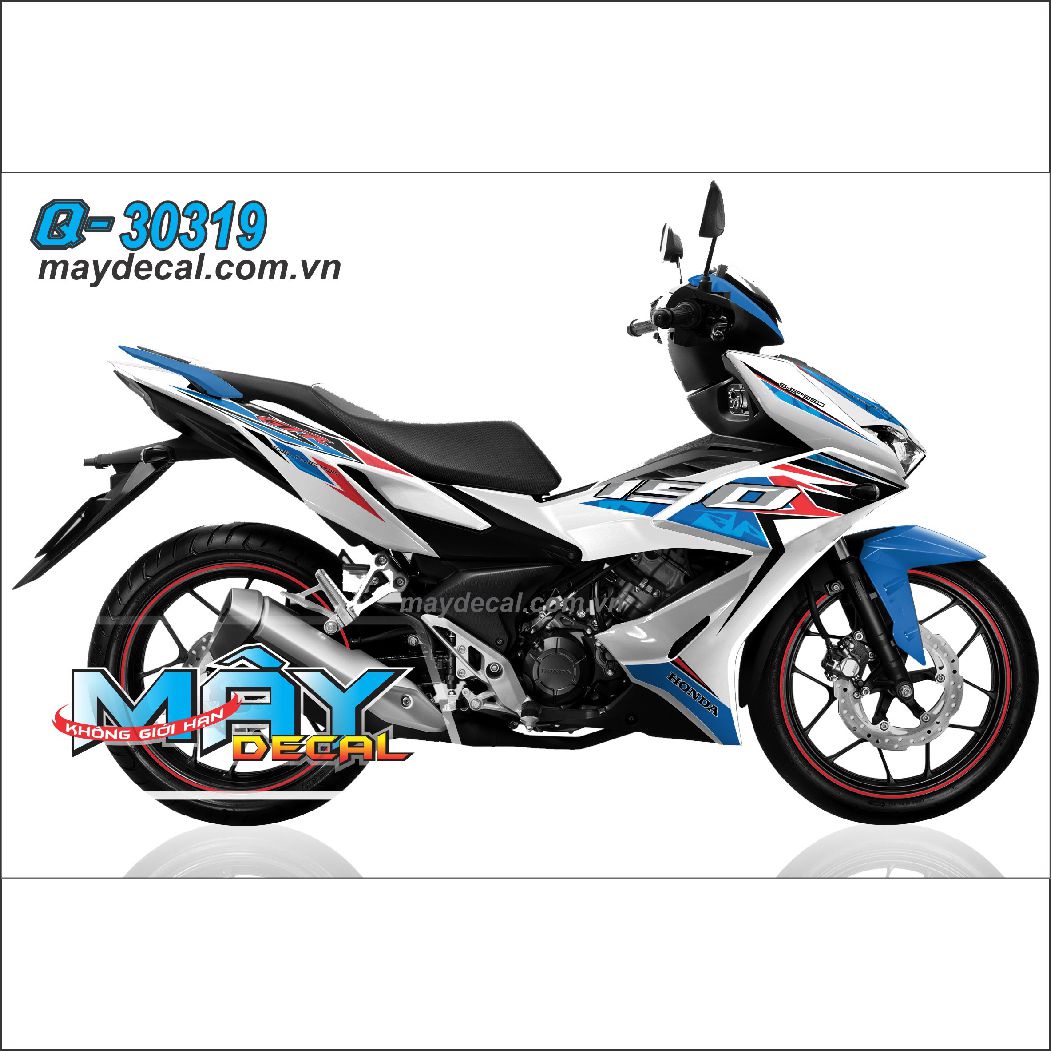 Tem rời Winner X trắng xanh