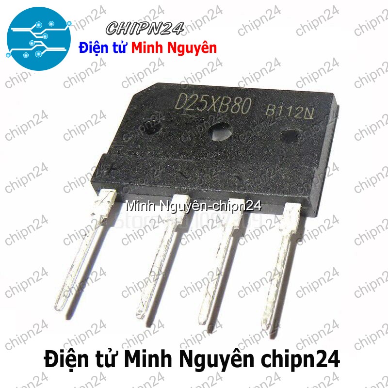 [1 con] (F56) Cầu Diode D25XB80 25A 800V (25A) - HH003967