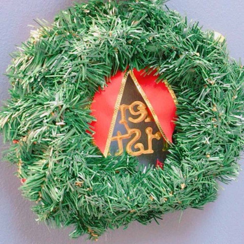 Vòng nguyệt quế chuông noel 2019