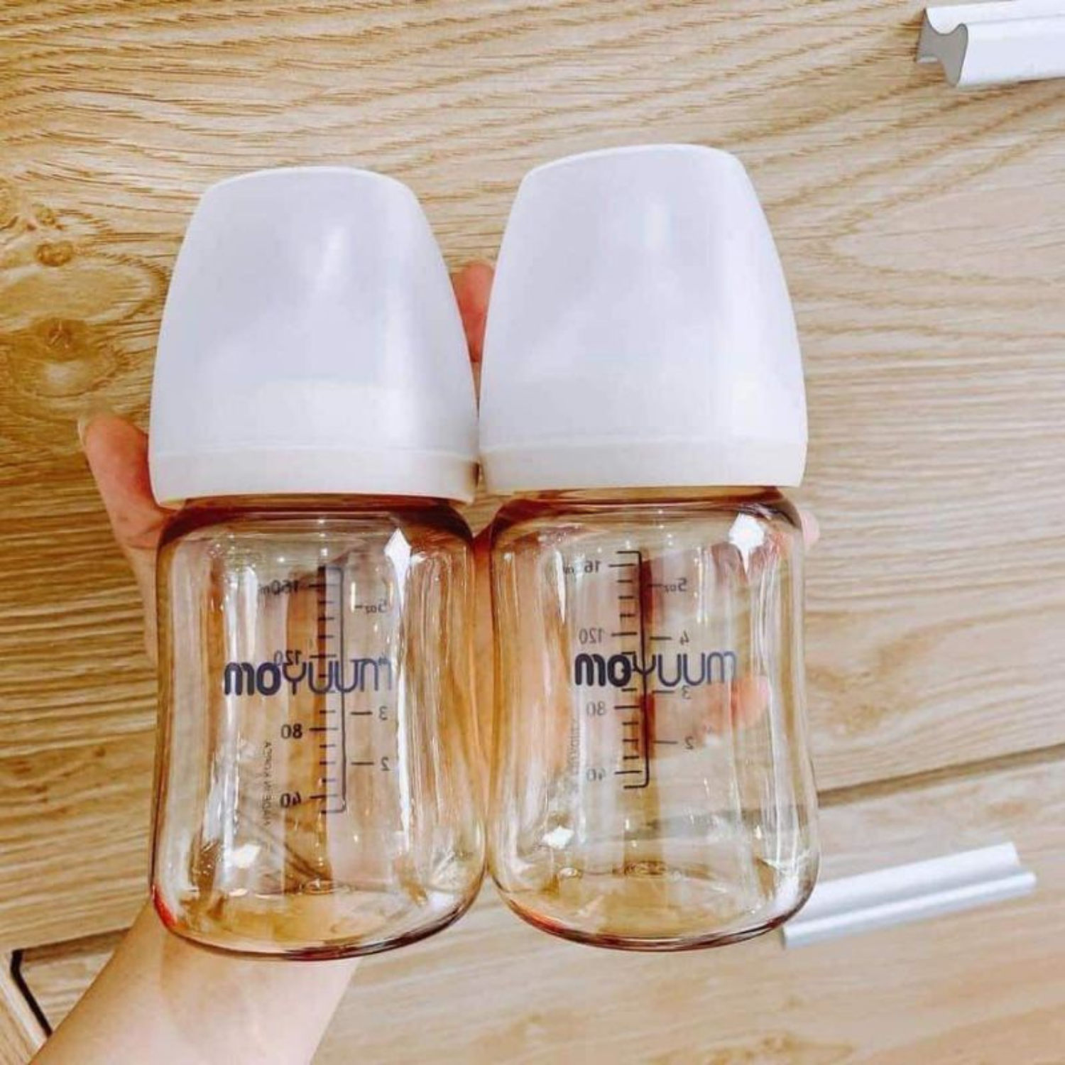 Bình Sữa Moyuum Classic PP Bởi Ấm Baby Nội Địa Hàn Quốc Nhựa PPSU Núm Silicon Siêu Mềm Cho Bé 170ml/ 270ml