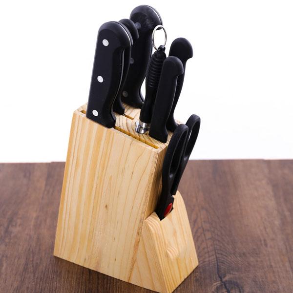Bộ dao kéo 7 món làm bếp kèm kẹp gỗ
