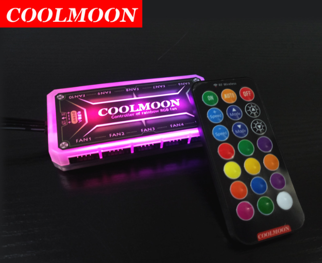 Remote Điều Khiển Hub Fan Led RGB Coolmoon
