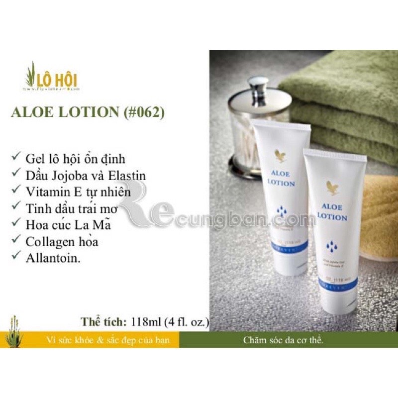 [HCM][ HÀNG CHÍNH HÃNG] 062 FLP - KEM DƯỠNG DA ALOE LOTION FOREVER