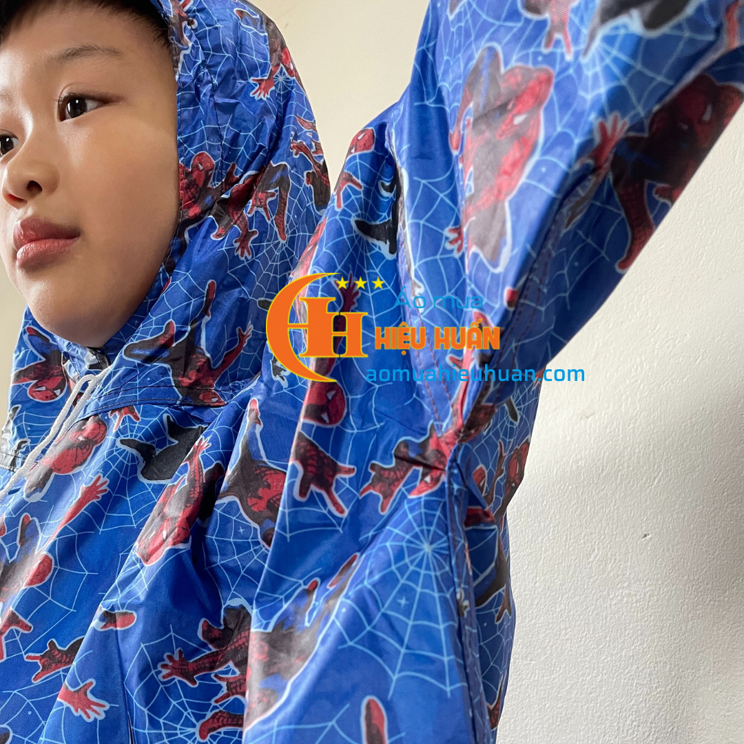 Áo Mưa Cho Bé loại Bit Quây vải dù siêu dai Trẻ Em cao cấp, chống rách áo mưa Hiệu Huấn