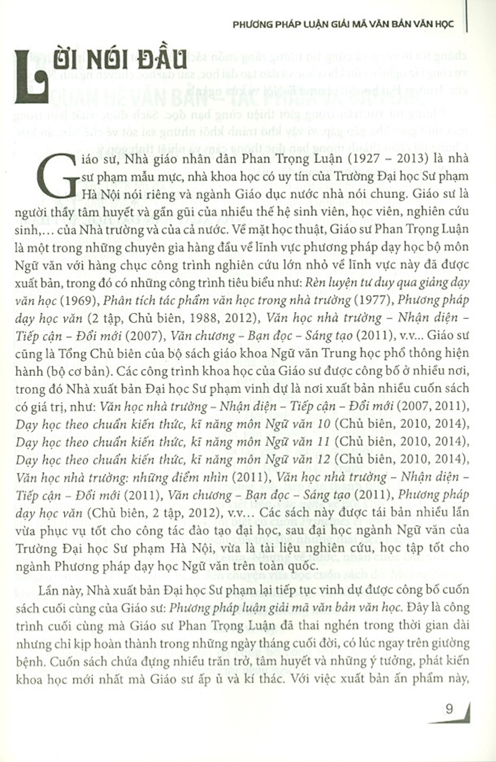 Phương Pháp Luận Giải Mã Văn Bản Văn Học
