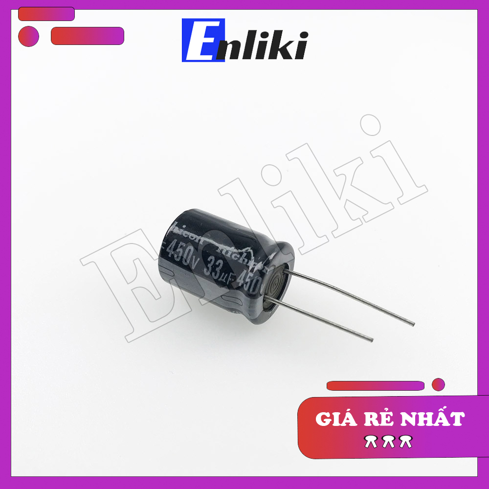 Tụ 33uF 450V kích thước 16x25mm