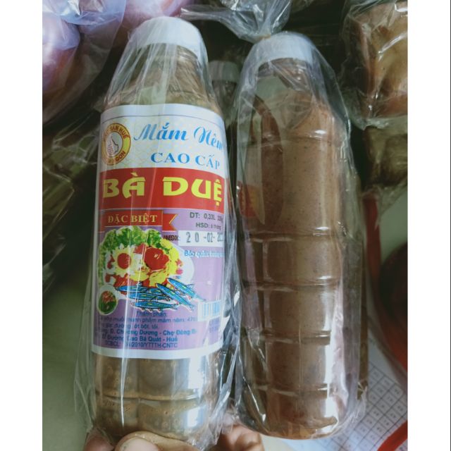 Mắm nêm loại cao cấp Bà duệ  Huế chai 500ml