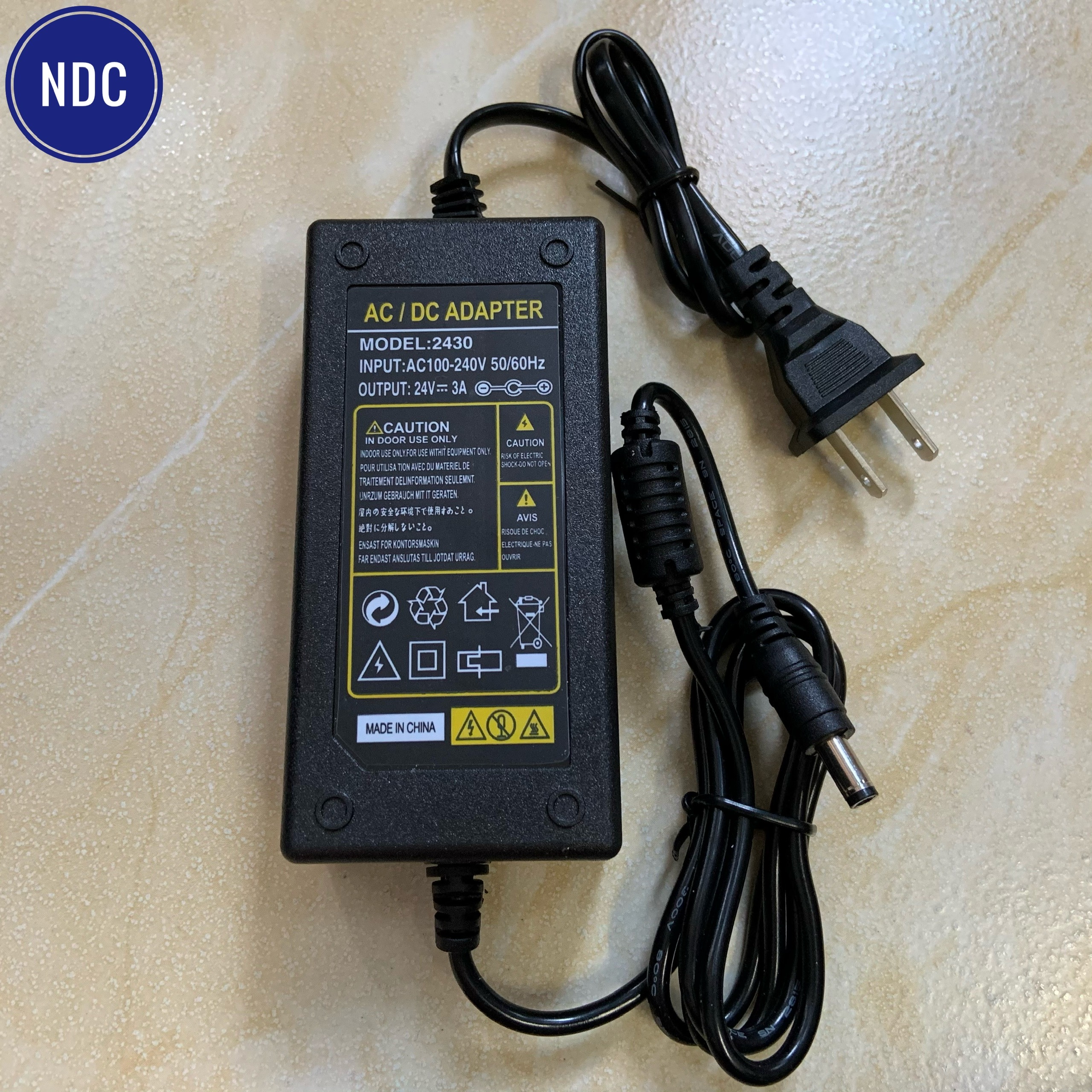[HCM]Nguồn 24V-3A 5.5mm (JX Loại tốt) Vòm sáng, Búa nóng lạnh, Đèn led, Camera