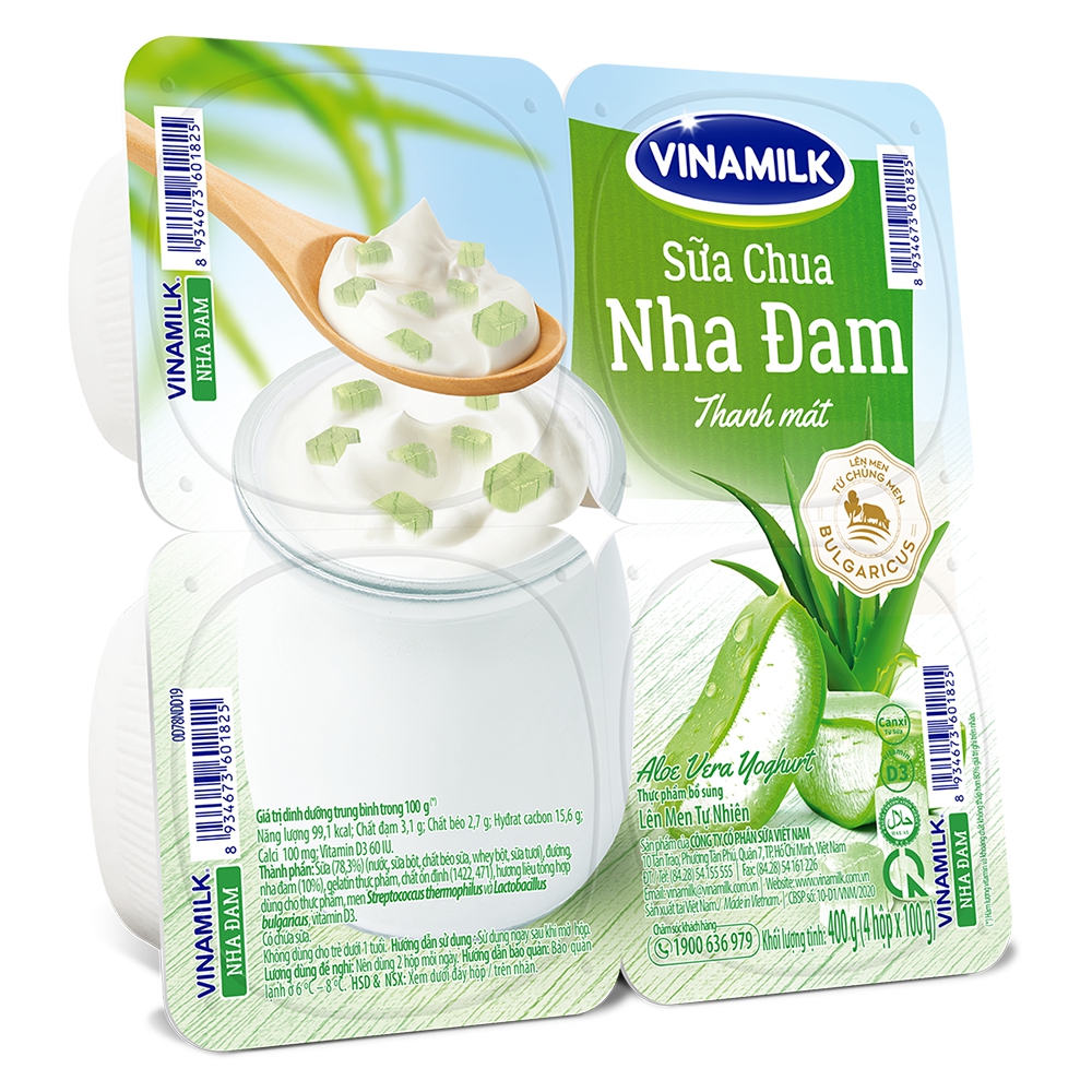 [Siêu thị WinMart] - VINAMILK Sữa chua ăn nha đam 100g