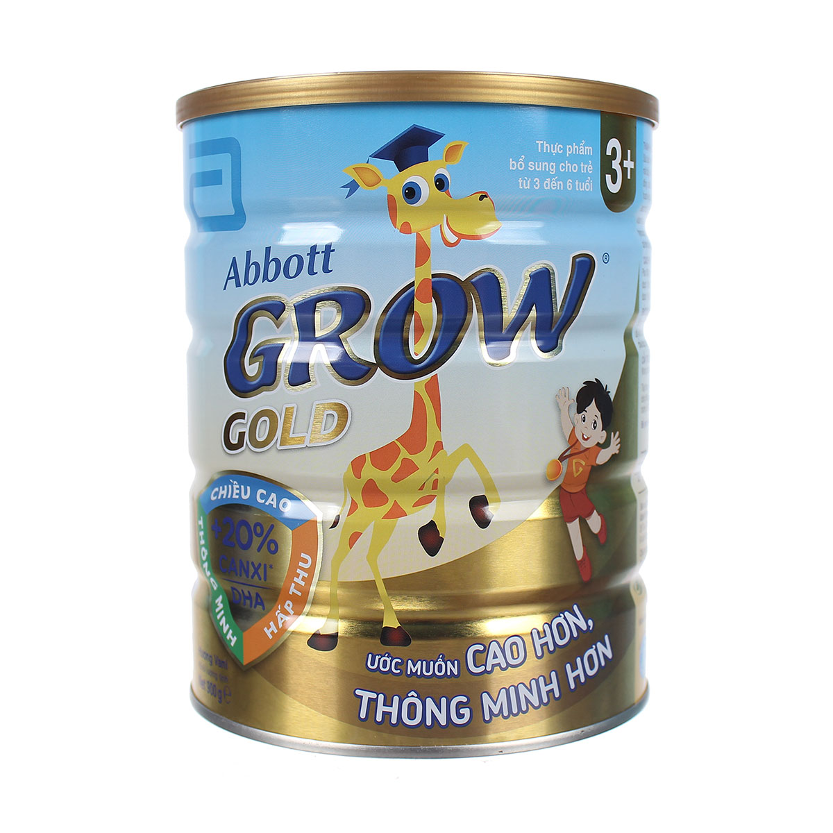 Sữa Abbott Grow Gold 3+ hương Vani 900g 3-6 tuổi