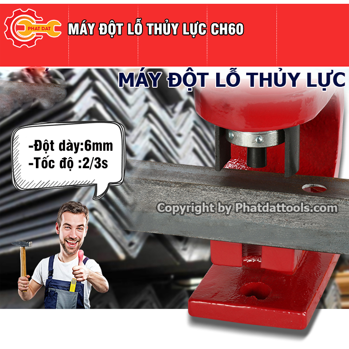 Máy đột lỗ thủy lực CH60-Thương hiệu PADA
