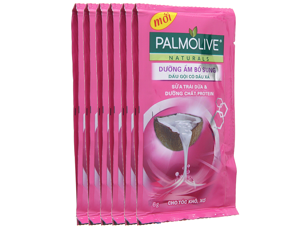 Dầu gội Palmolive dây 12 gói (hồng / tím)