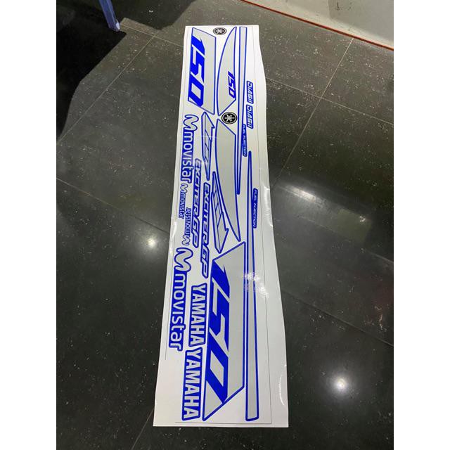 Tem exciter 150 bạc xanh rời in mực cao cấp