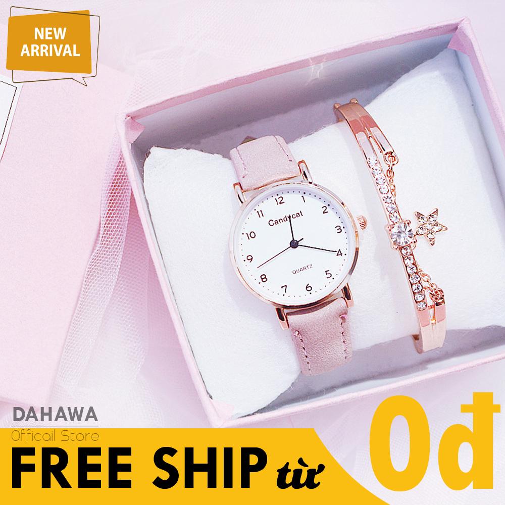 (Tặng Kèm Vòng Tay Xinh Xắn)Đồng Hồ Quartz, Đồng Hồ Thời Trang Nữ Candycat C45, Dây Da Lộn Bền Bỉ, Mặt Số Tròn, Chạy 3 Kim, Phong Cách Hàn Quốc, 5 Màu Lựa Chọn   (Bảo Hành 6 Tháng)