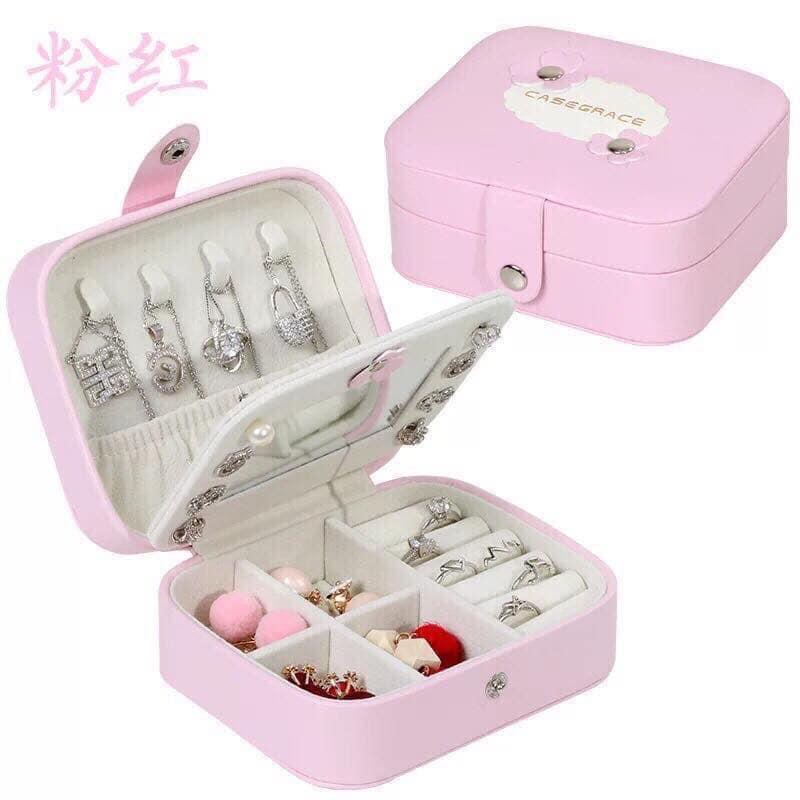 Hộp đựng đồ trang sức kèm gương mini