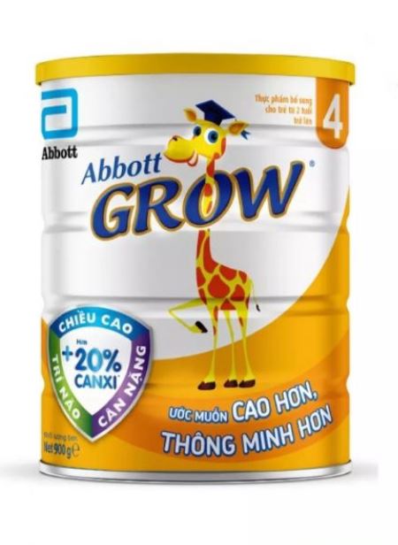 Sữa bột Abbott Grow 4 900g date 2024 (mẫu mới)