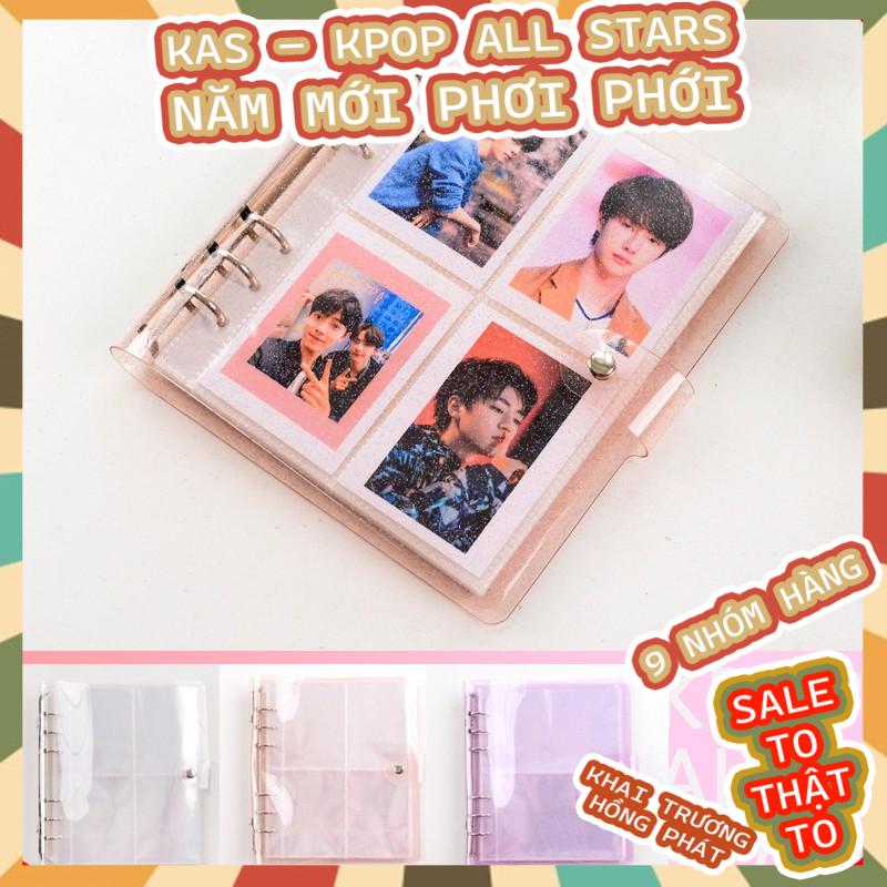 Sổ đựng card Binder nhũ vuông A5 lùn kèm sheet đựng card KAS - KPOP ALL STARS