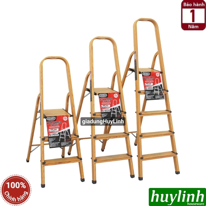 [HCM]Thang nhôm ghế 4 bậc Oshima TG4