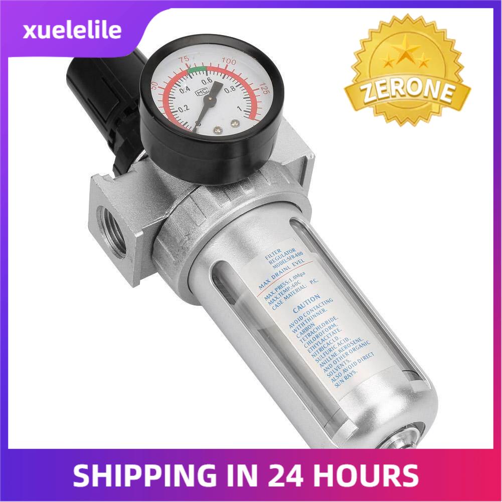 BSP 1/2 Air Compressor Moisture Water Trap Filter Regulator with Mount Connection