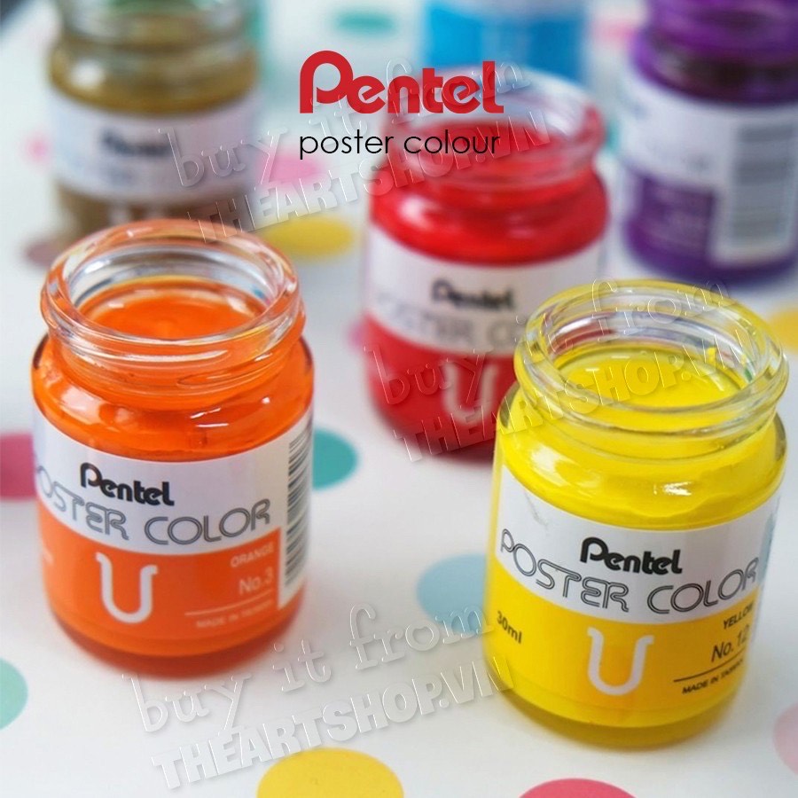 [THEARTSHOP] (P1)Màu bột PENTEL - PENTEL Poster Color 30ml