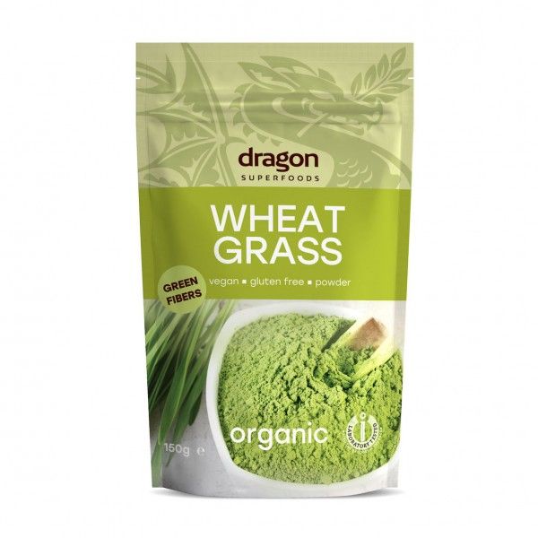 Bột cỏ lúa mì hữu cơ Dragon Superfoods Organic Wheatgrass Powder 150g 27 đánh giá