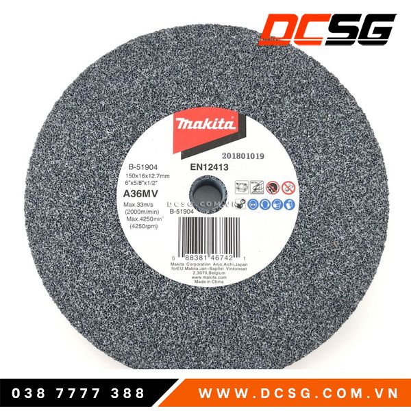 Đá mài 150x16x12.7mm makita b-51904