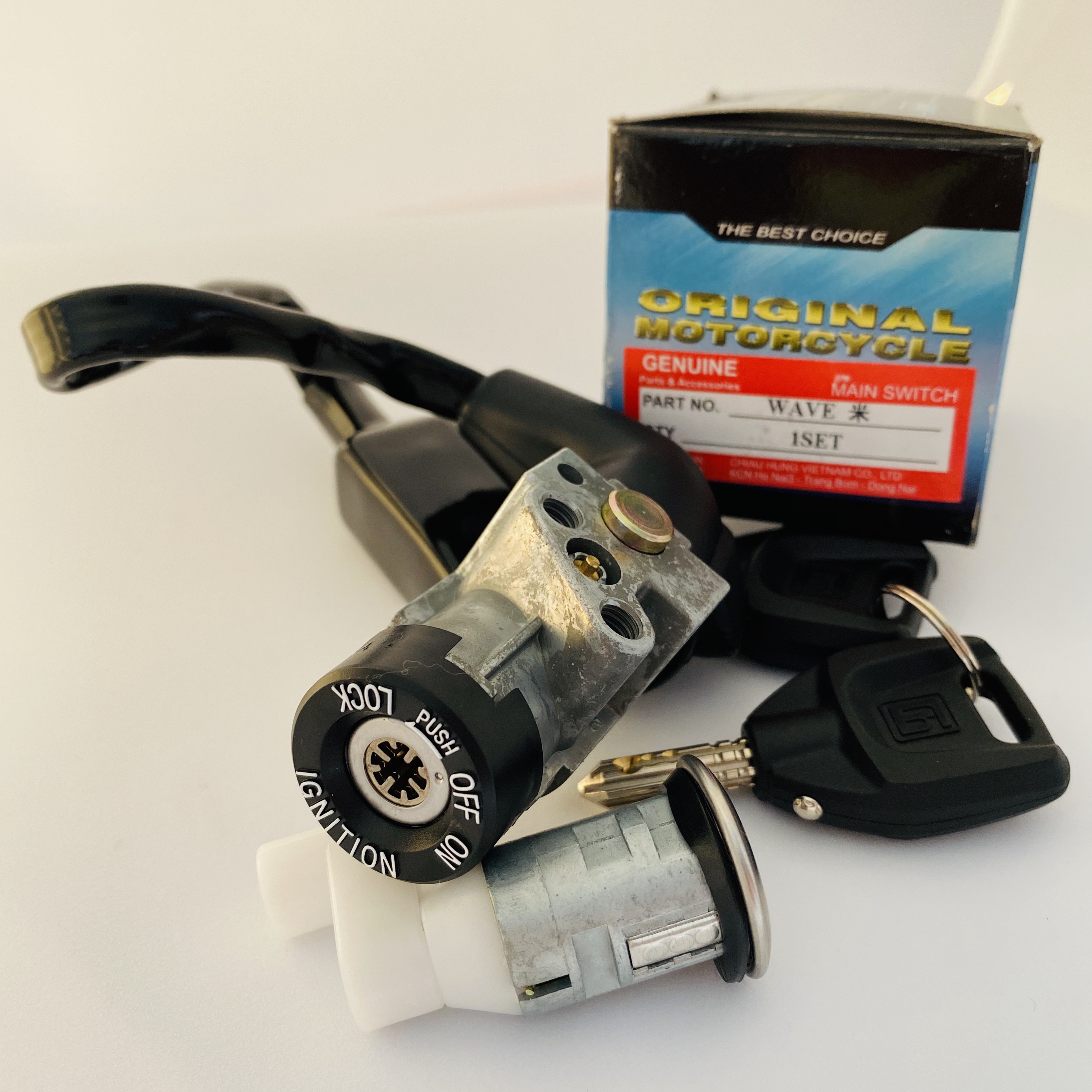 Ổ Khóa Chống Trộm 8 Cạnh Honda Wave